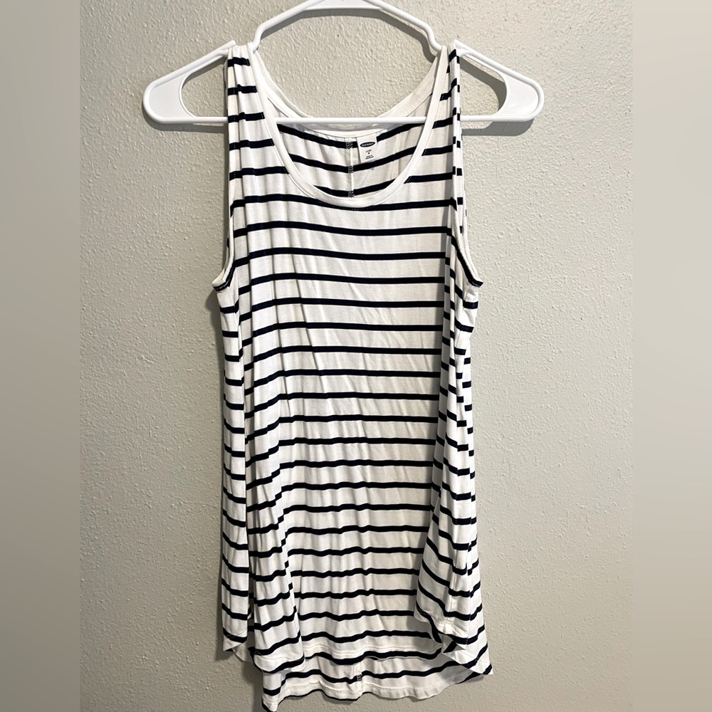 Old Navy Long Flowy Striped Tank